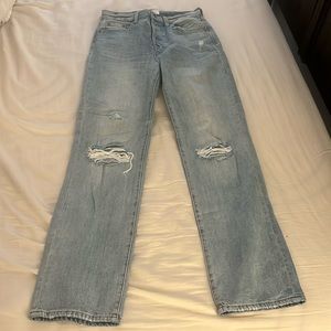 Pistola Wide Leg Jeans with rips at the knee - size 26